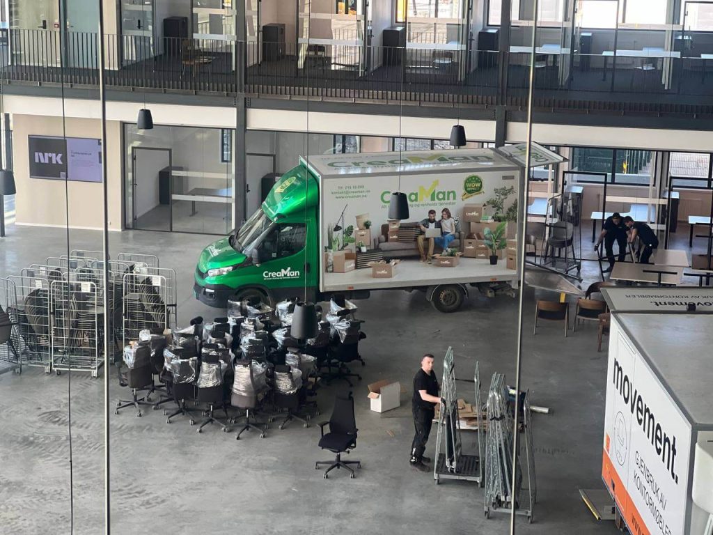 Kontorflytting Oslo team planlegger og koordinerer bedriftsflytting